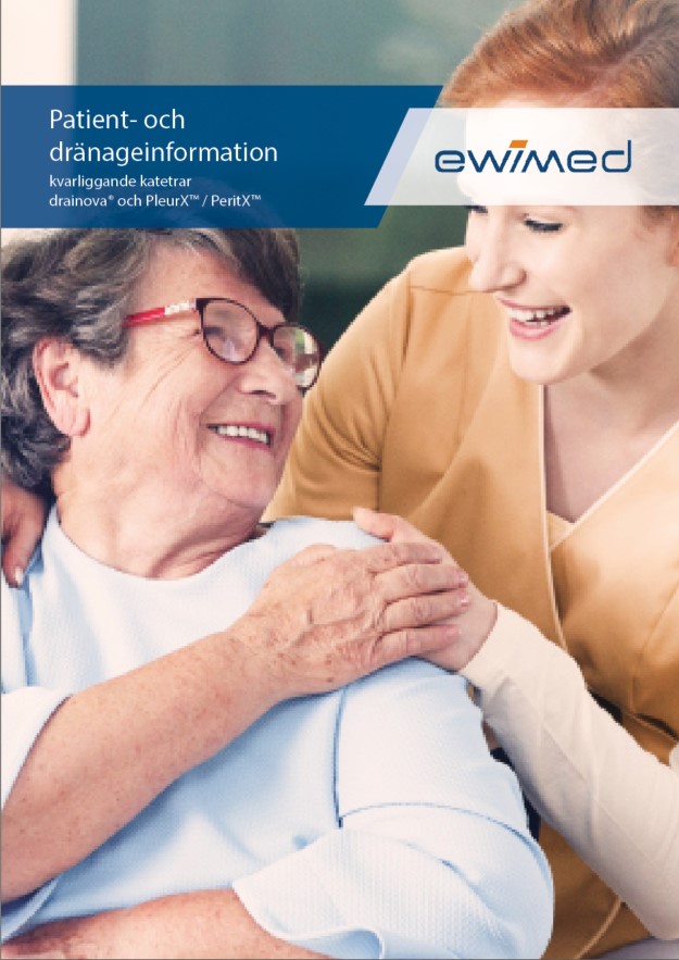 Bild på broschyr för Patient- och dränageinformation